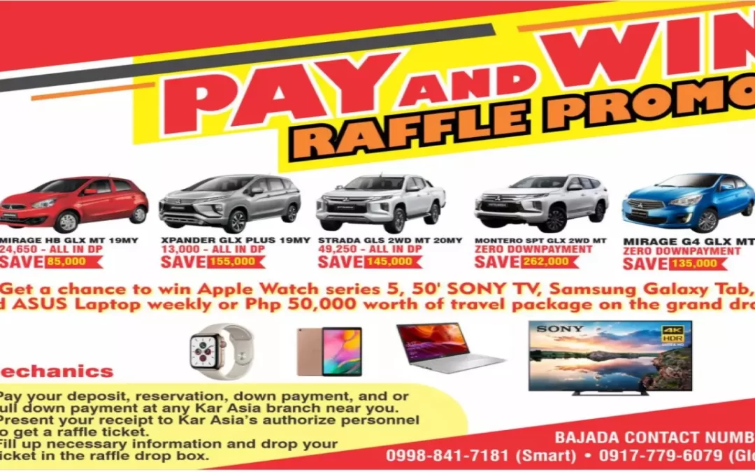 Pay & Win Raffle Promo | Jan – Apr 2020