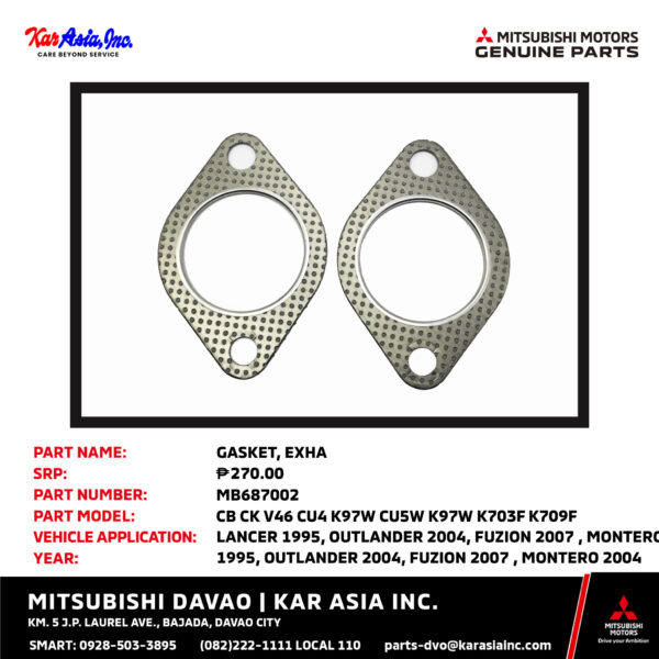 GASKET, EXHA