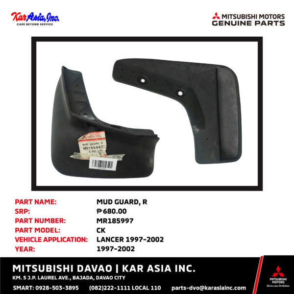 MUD GUARD FRT RH