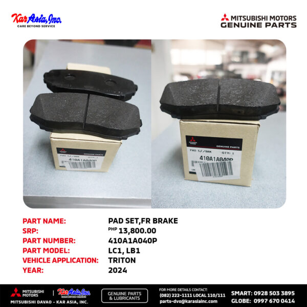 PAD SET,FR BRAKE